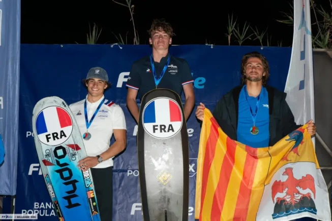 Mathéo Coguiec vice champion de France kitefoil